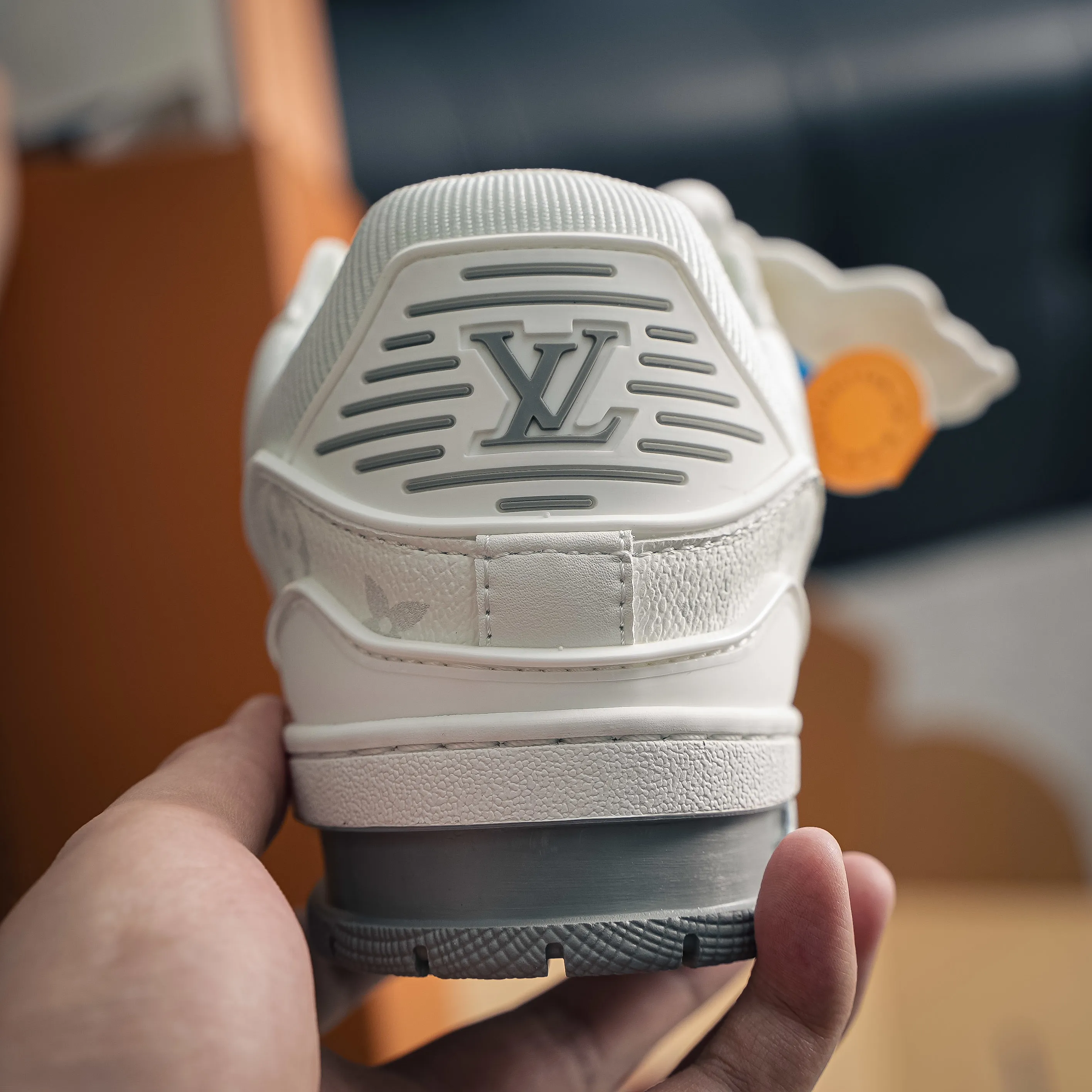 【 】 Louis Vuitton Trainer Sneaker Low Series Low-Top Retro Versatile Skate Shoes“ Virgil Abloh Retro Shoes ，